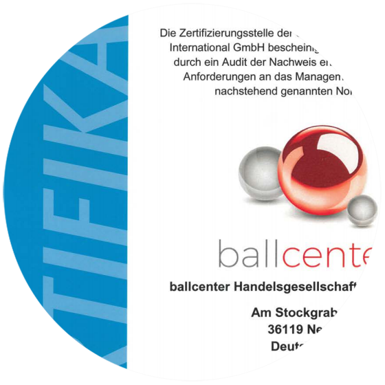 Certification – ballcenter
